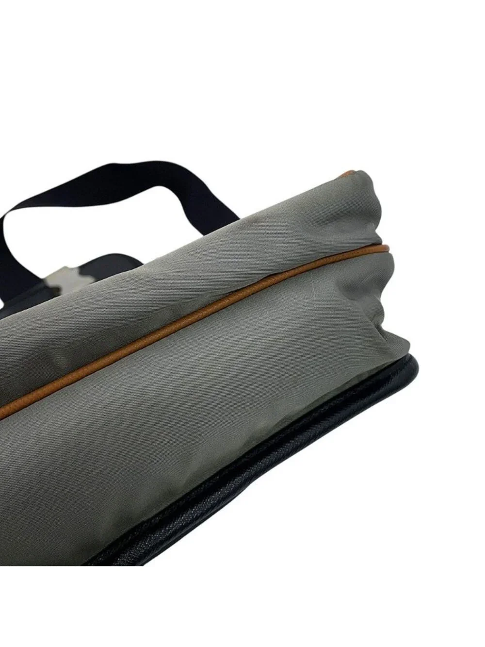 Prada Shoulder Bag Saffiano Leather Nylon Black